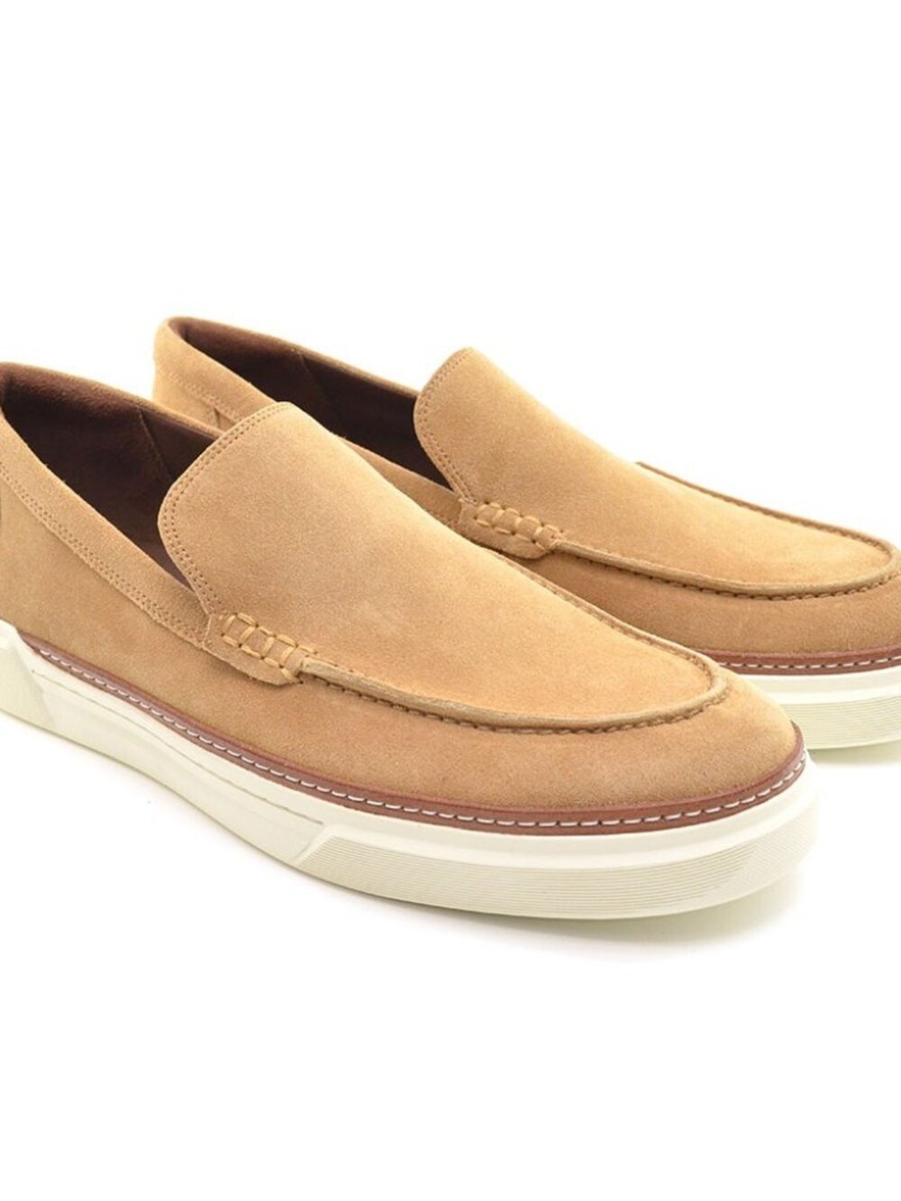 Men Allen Edmonds Burke Venetian Slip On Sneakers 12 D New
